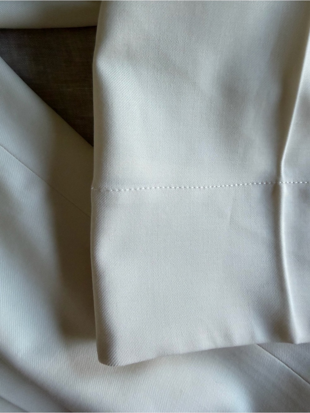 Club Monaco Ivory Wool Blend Cropped Wide Leg Culotte Trousers Pants Size 12 - Picture 5 of 10